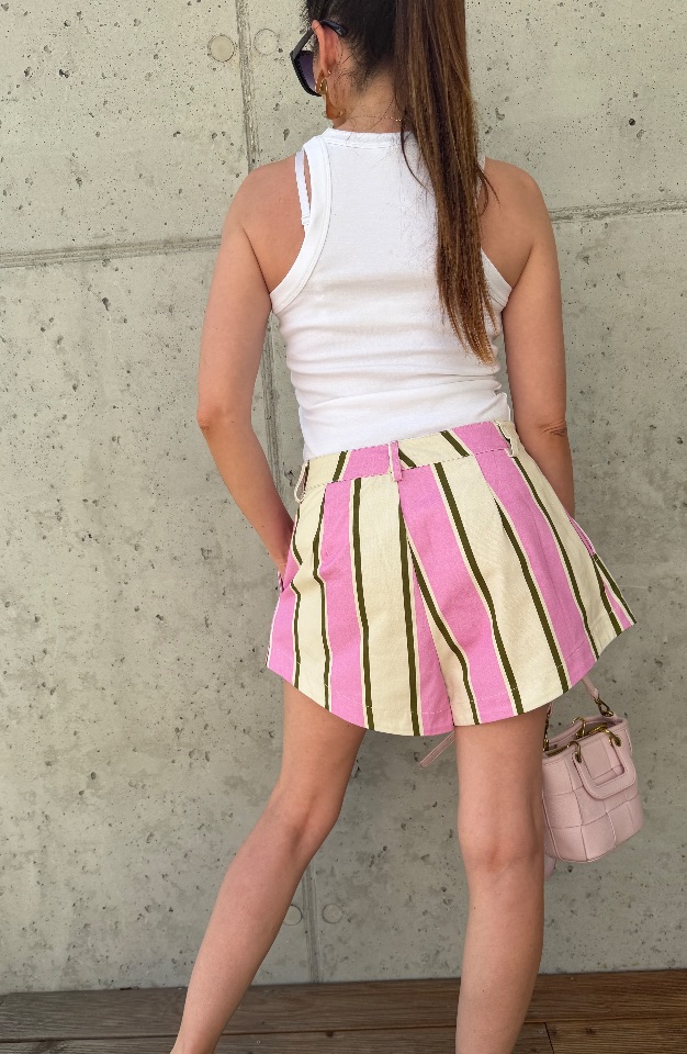 Dámske kraťasy PINK STRIPS - Image 6