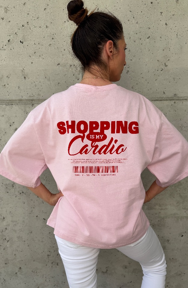 Dámske tričko SHOPPING - ružové